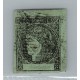 ARGENTINA 1864 GJ 4 CORRIENTES ESTAMPILLA COLOR VERDE AMARILLO CON MATASELLO POSTAL EN FRAGMENTO MUY RARO U$ 80